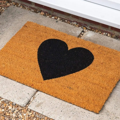 Heritage Coir Door Mat - Classic Non-Slip Entrance Mat with Rustic Boot-Scraper Bristle