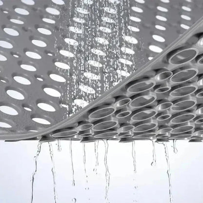 Square Non-Slip Shower Mat - Quick Drainage Bath Mat