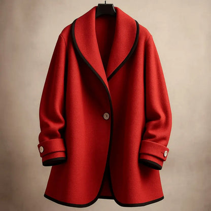 Renata Wool Shawl Coat