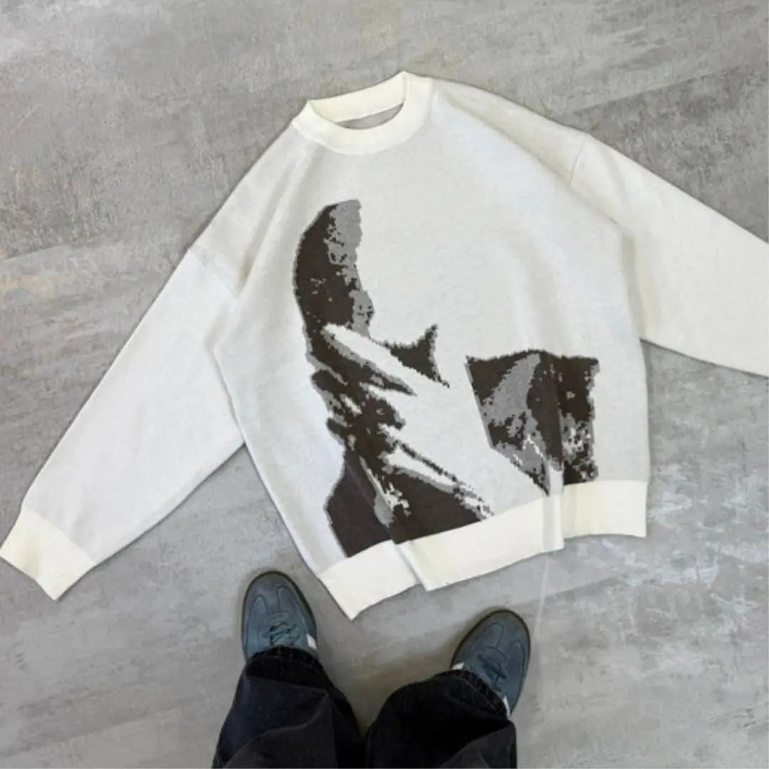 Hidden Visage Knit Sweater