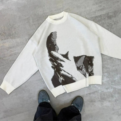 Hidden Visage Knit Sweater