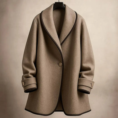 Renata Wool Shawl Coat