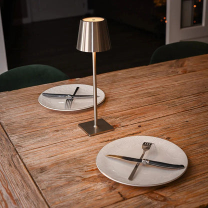 Helsinki Table Lamp - Rechargeable Metal Touch Lamp