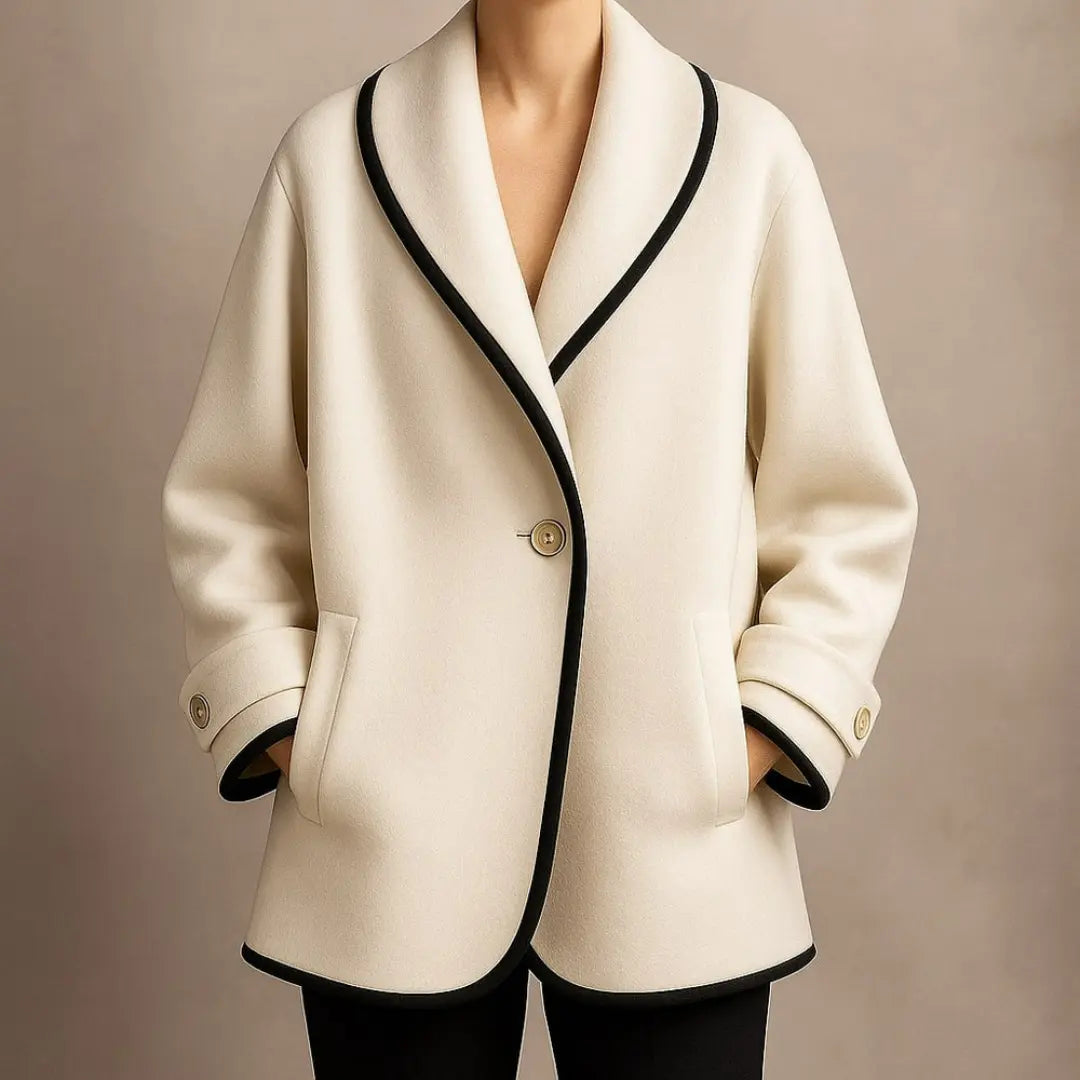 Renata Wool Shawl Coat