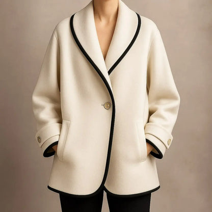 Renata Wool Shawl Coat
