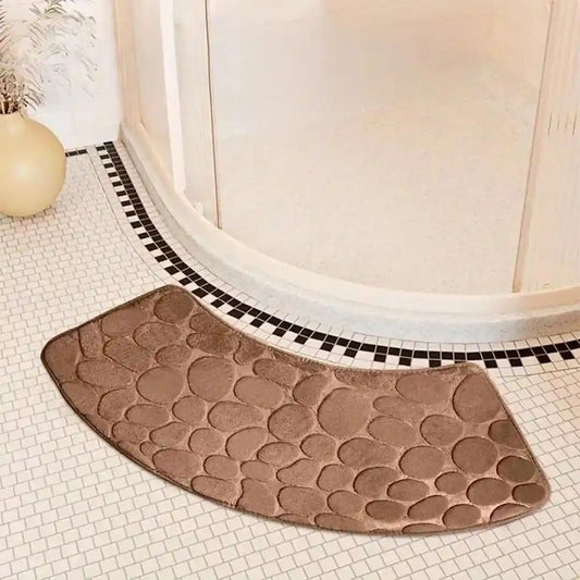 Curved Non Slip Bath Mat - Thickened Shower Room Mat