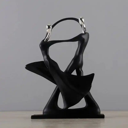Nordic Dancing Couple Resin Figurines