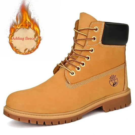 Boots Men High Top Boots for Winter Outdoor Style