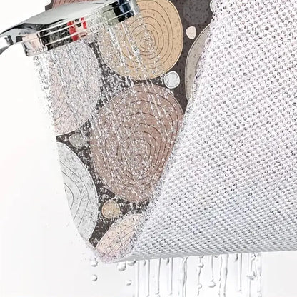 Quick Drying Non-Slip Shower Mat - Soft Comfort PVC Loofah Massage Mat