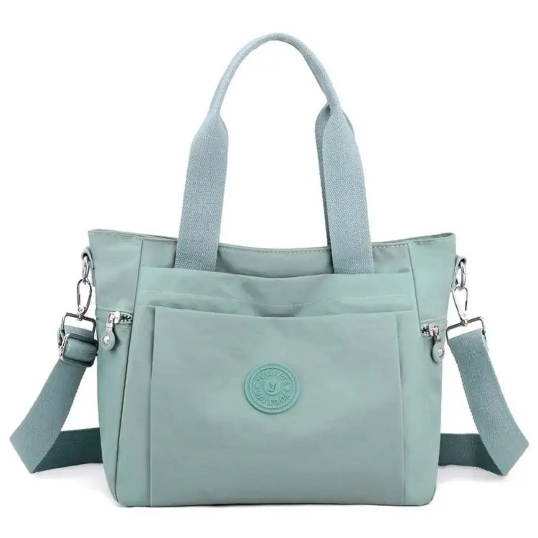 Nyvera – Nylon Tote Bag Lightweight Shoulder Handbag with Multiple Pockets