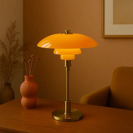 Danish Designer Table Lamp - Retro Mid Century Scandinavian LED Accent Light