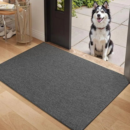 Novara Low-Profile Indoor Entrance Mat - Non-Slip Backing and Easy-Clean Design