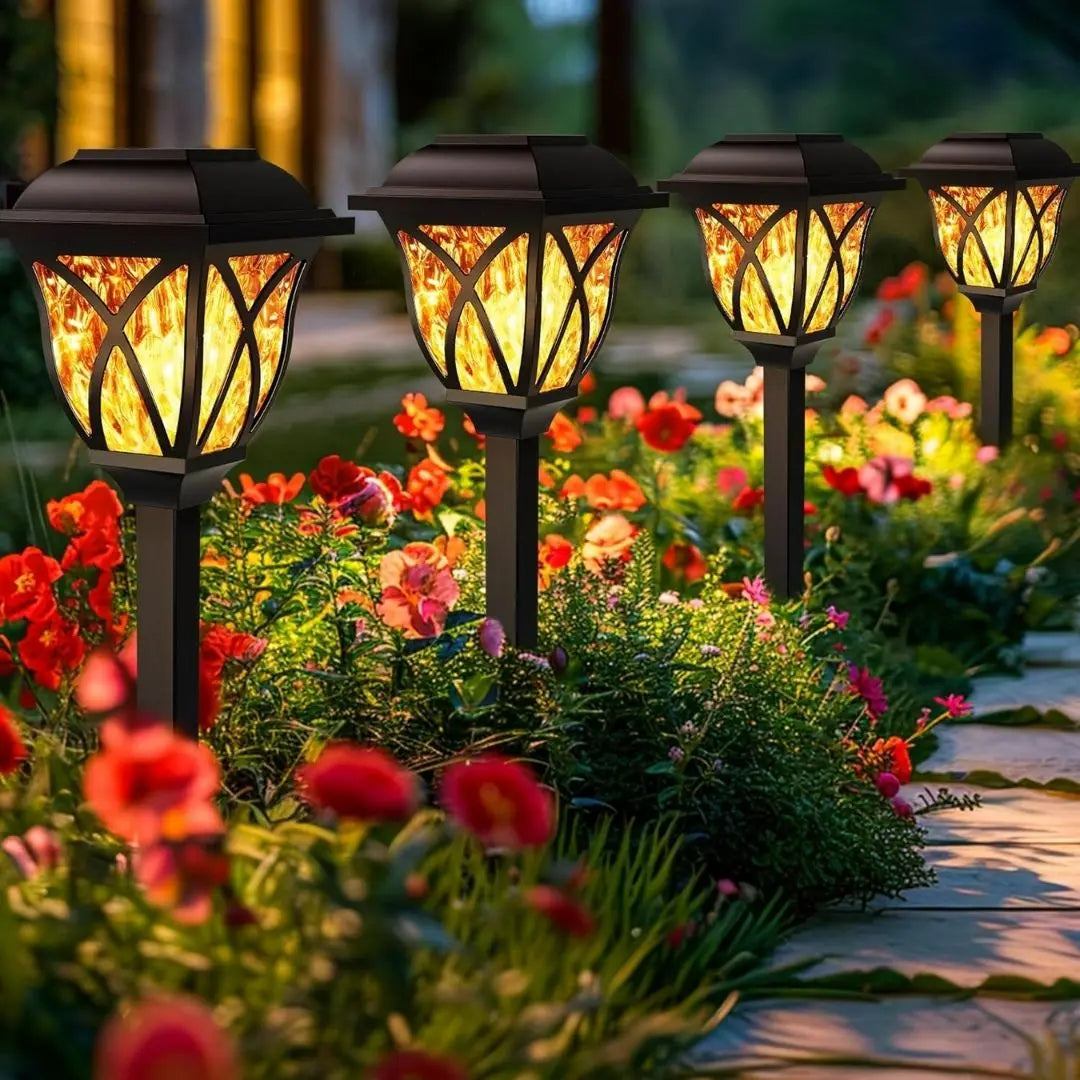 PathBright Solar Garden Lights – LED Waterproof Pathway Lamps