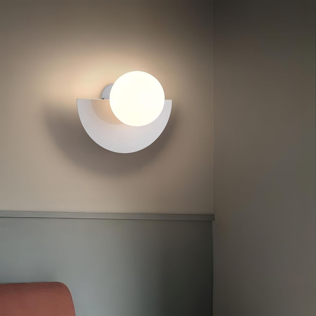 Everest Nordic Wall Lamp - Minimalist Semicircle LED Sconce in Multiple Colours