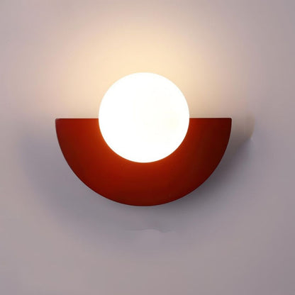 Everest Nordic Wall Lamp - Minimalist Semicircle LED Sconce in Multiple Colours