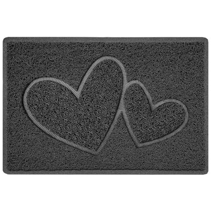 PorticoMesh Barrier Mat - Double-Heart Embossed PVC Door Mat