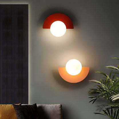 Everest Nordic Wall Lamp - Minimalist Semicircle LED Sconce in Multiple Colours