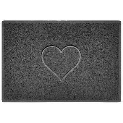 PorticoMesh Barrier Mat - Double-Heart Embossed PVC Door Mat