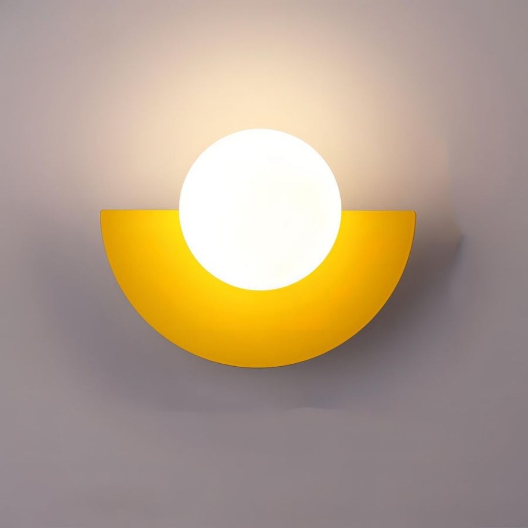 Everest Nordic Wall Lamp - Minimalist Semicircle LED Sconce in Multiple Colours