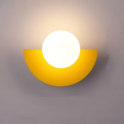 Everest Nordic Wall Lamp - Minimalist Semicircle LED Sconce in Multiple Colours