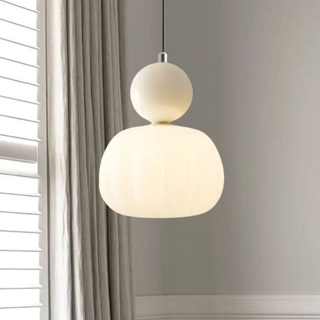 Scout Art Deco Pendant Light - Sculptural Globe Ceiling Lamp