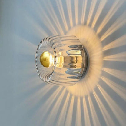 Nordic Bauhaus Wall Light - Modern Glass LED Sconce with Radiant Design
