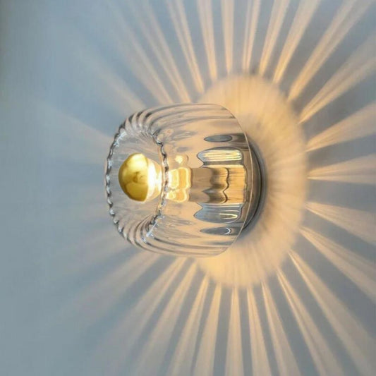 Nordic Bauhaus Wall Light - Modern Glass LED Sconce with Radiant Design