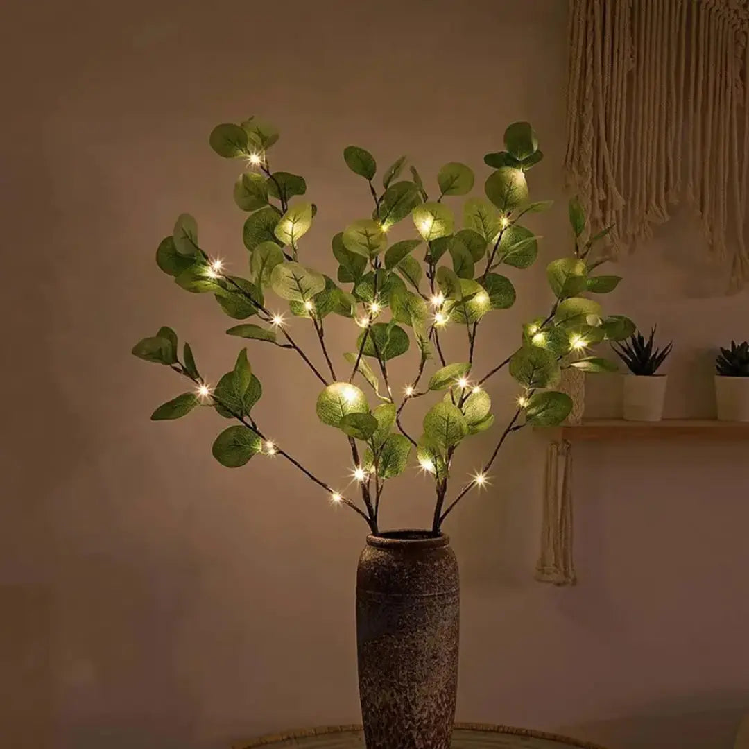 Olive Branch Fairy Lights - Nature-Inspired LED Decor for Cozy Spaces