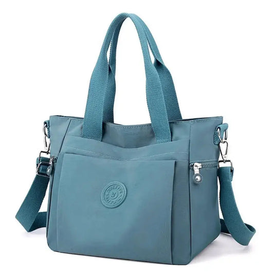 Nyvera – Nylon Tote Bag Lightweight Shoulder Handbag with Multiple Pockets