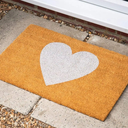 Heritage Coir Door Mat - Classic Non-Slip Entrance Mat with Rustic Boot-Scraper Bristle