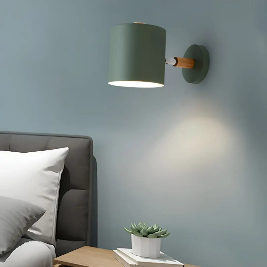 Scandinavian Lamp Wall Light Adjustable - Pastel Wall Reading Lamp for Bedrooms and Kids Rooms