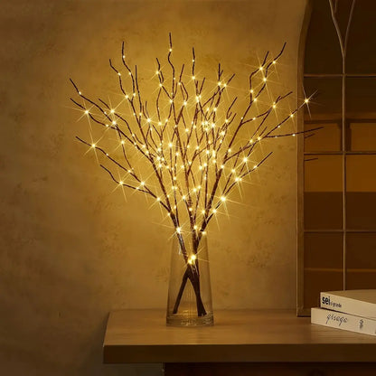 LED Branch Light - Warm White Decorative Twig Lamp for Events and Home Decor