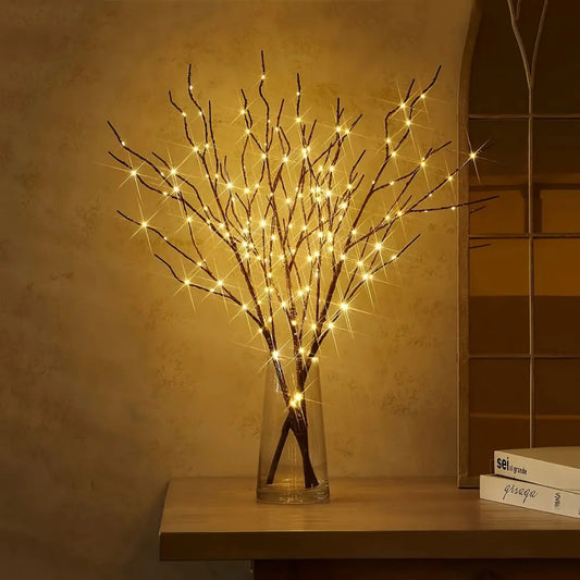 LED Branch Light - Warm White Decorative Twig Lamp for Events and Home Decor