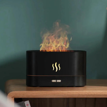 Flame Aroma Diffuser - Humidifier with LED Flame Light
