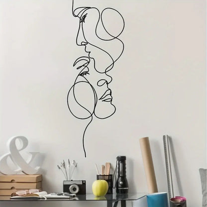 Character Silhouette Wall Hanging Art - Laser Carved Iron Decor