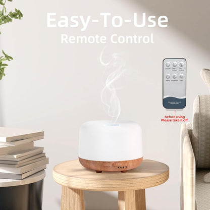 300ML Essential Oil Diffuser with Remote, LED Lights & Auto Shut-Off