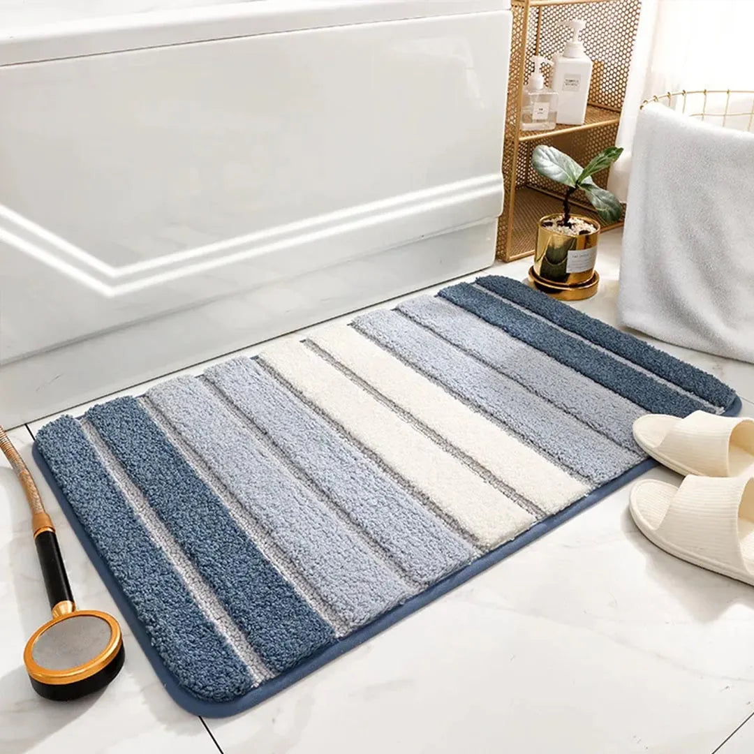 Non-Slip Absorbent Bathroom Mat - Soft Bath Rug for Home Use