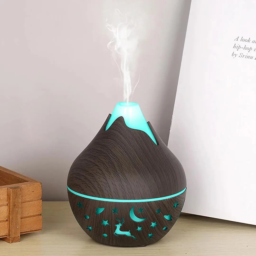 Mini Snow Mountain Wood Grain Air Humidifier