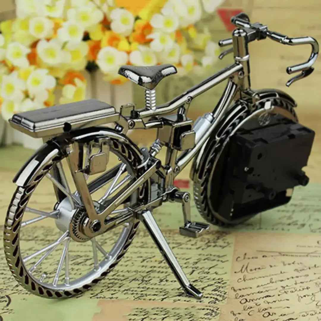 Retro Bicycle Alarm Clock - Creative Vintage Table Clock