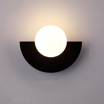 Everest Nordic Wall Lamp - Minimalist Semicircle LED Sconce in Multiple Colours