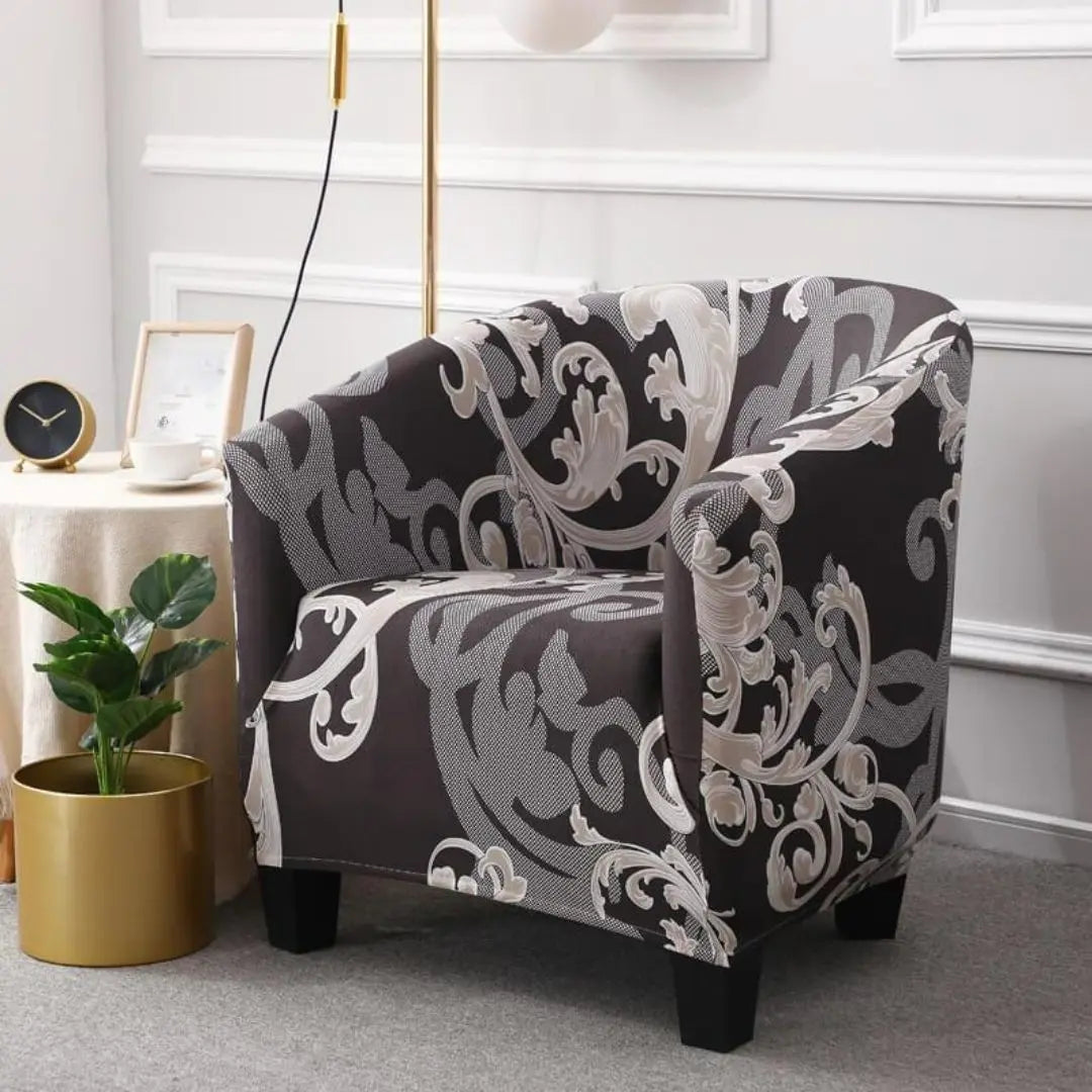 Celora Stretch Club Chair Slipcover - Elegant Tub Chair Protector with Soft Durable Fabric