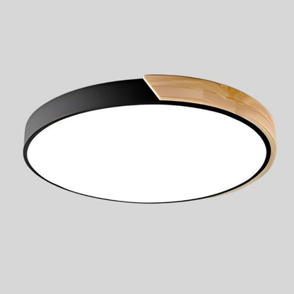 Nordic Macaroon Wood Ceiling Light - Minimalist LED Fixture