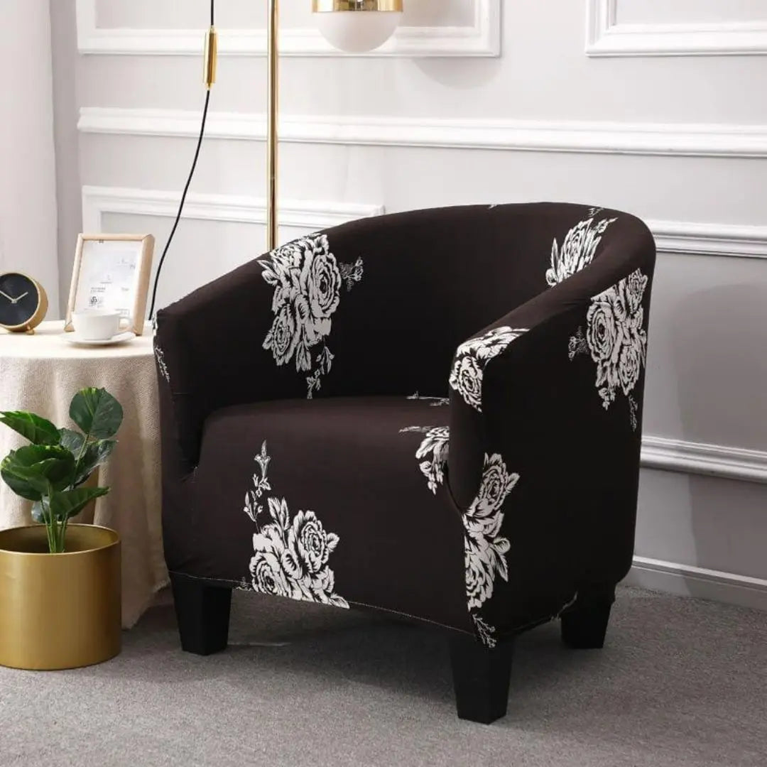 Celora Stretch Club Chair Slipcover - Elegant Tub Chair Protector with Soft Durable Fabric