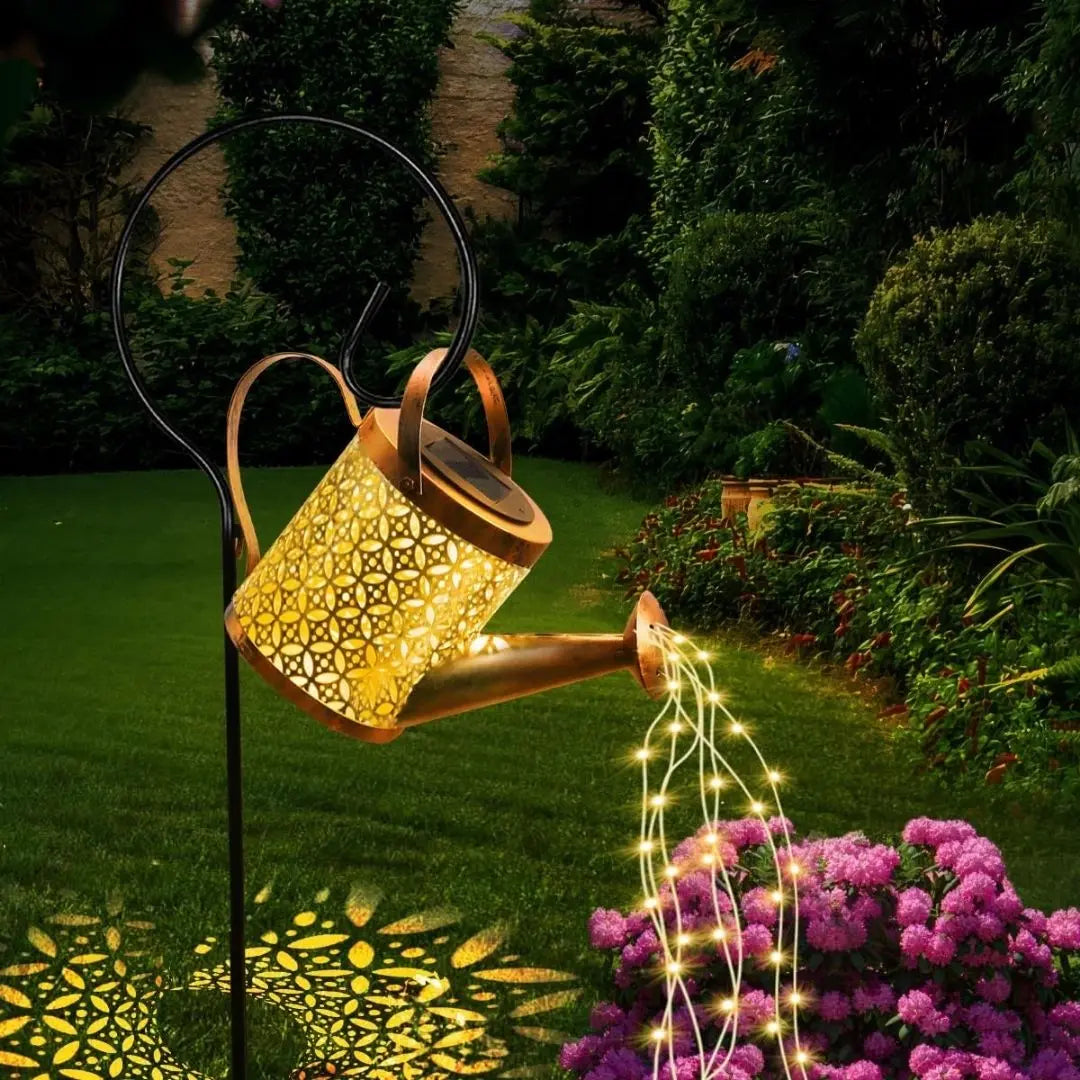 Luvora Solar Watering Can Lights - Decorative LED String Lantern with Dual Modes and Waterproof Design