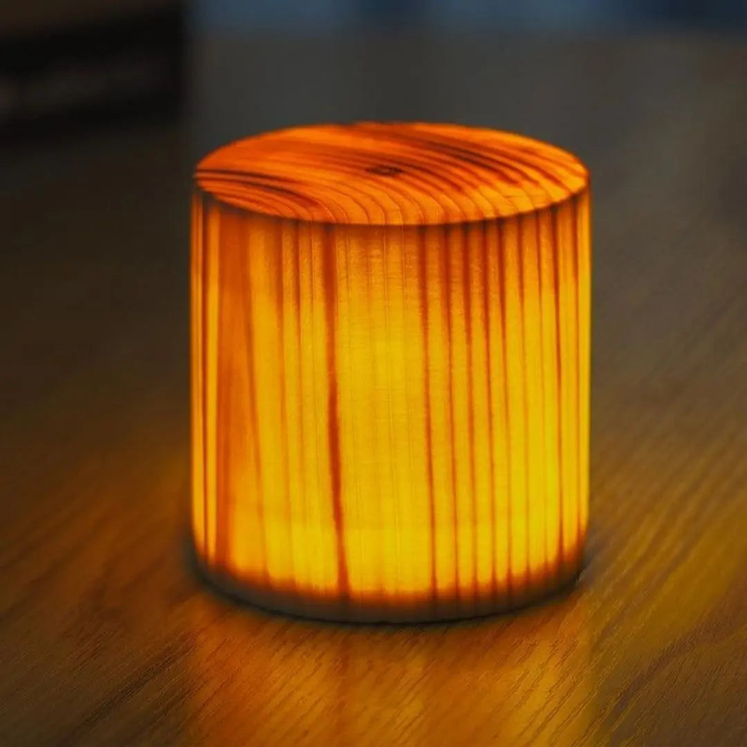 GloedHout Rechargeable Touch Table Lamp - Wood and LED Harmony for Elegant Spaces