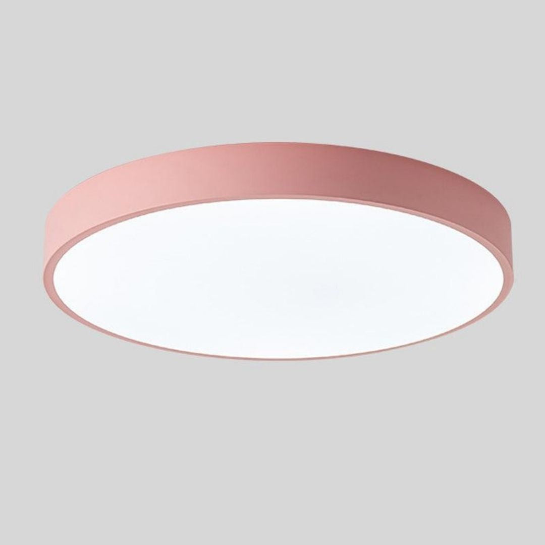 Nordic Macaroon Wood Ceiling Light - Minimalist LED Fixture