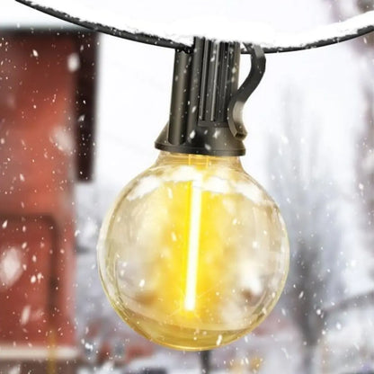 FestoonGlow Solar String Lights – Waterproof Edison Bulb Outdoor Lighting with Remote Control