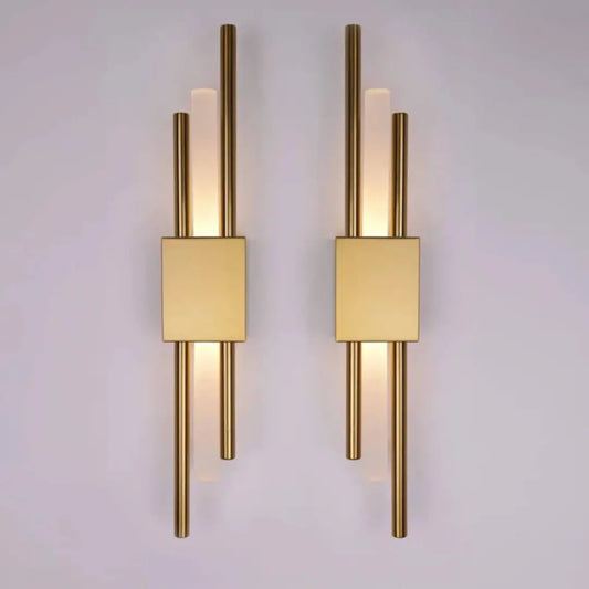 Gold Wall Battery Lamp - Modern Indoor Wall Light, USB Rechargeable Battery Sconce