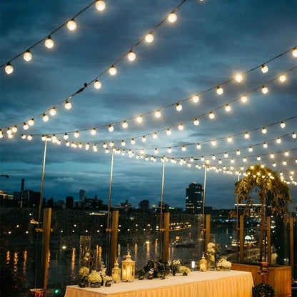 FestoonGlow Solar String Lights – Waterproof Edison Bulb Outdoor Lighting with Remote Control