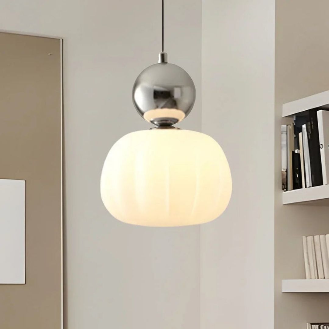 Scout Art Deco Pendant Light - Sculptural Globe Ceiling Lamp